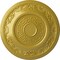 Ekena Millwork Nestor Ceiling Medallion (Fits Canopies up to 5"), Hand-Painted Rich Gold, 25 7/8"OD x 2 1/4"P CM25NERGS - alternate 1